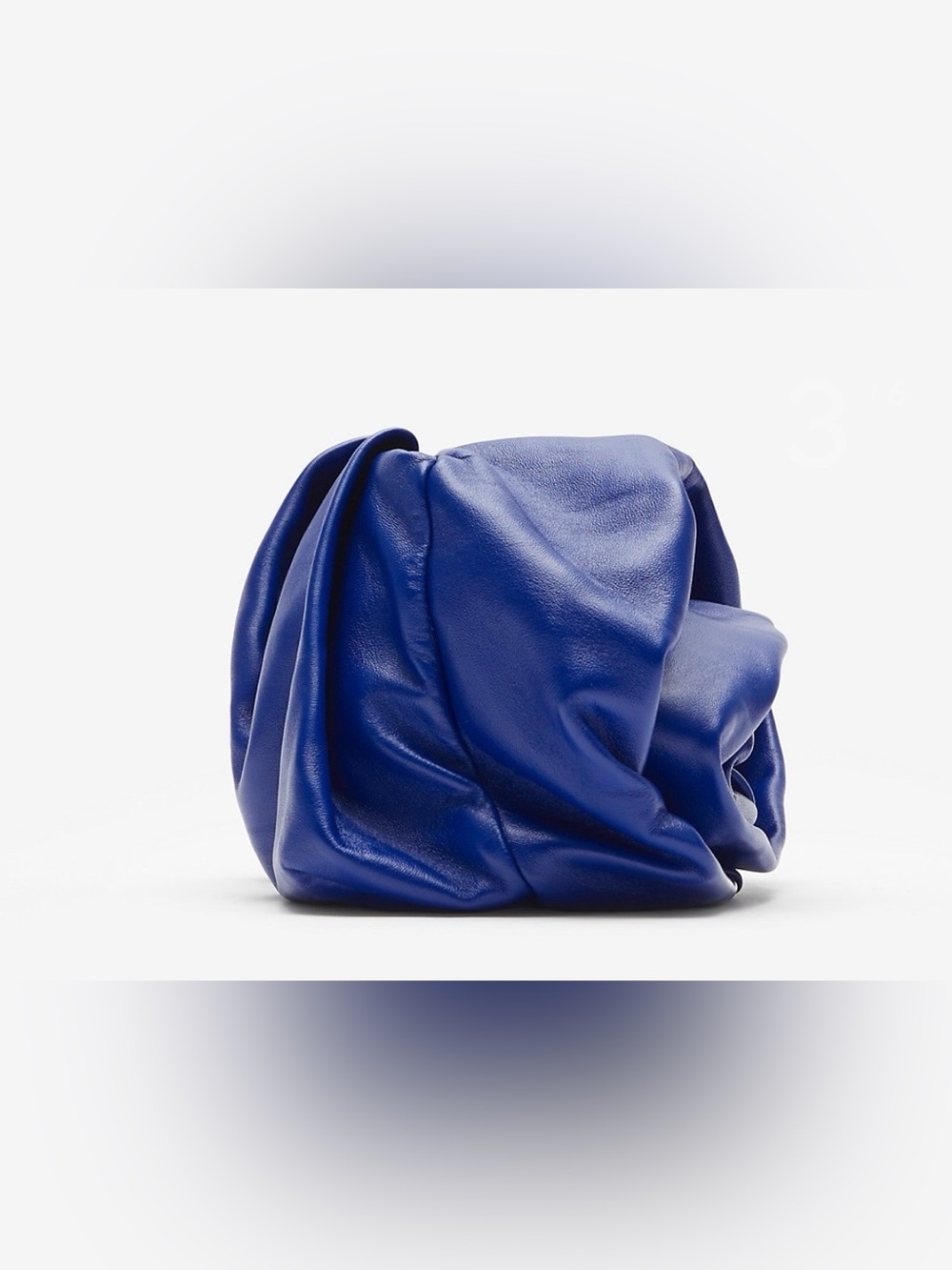 Burberry royal Blue Women's 100% lamb leather Rose Clutch Bag - Picture 3 of 15